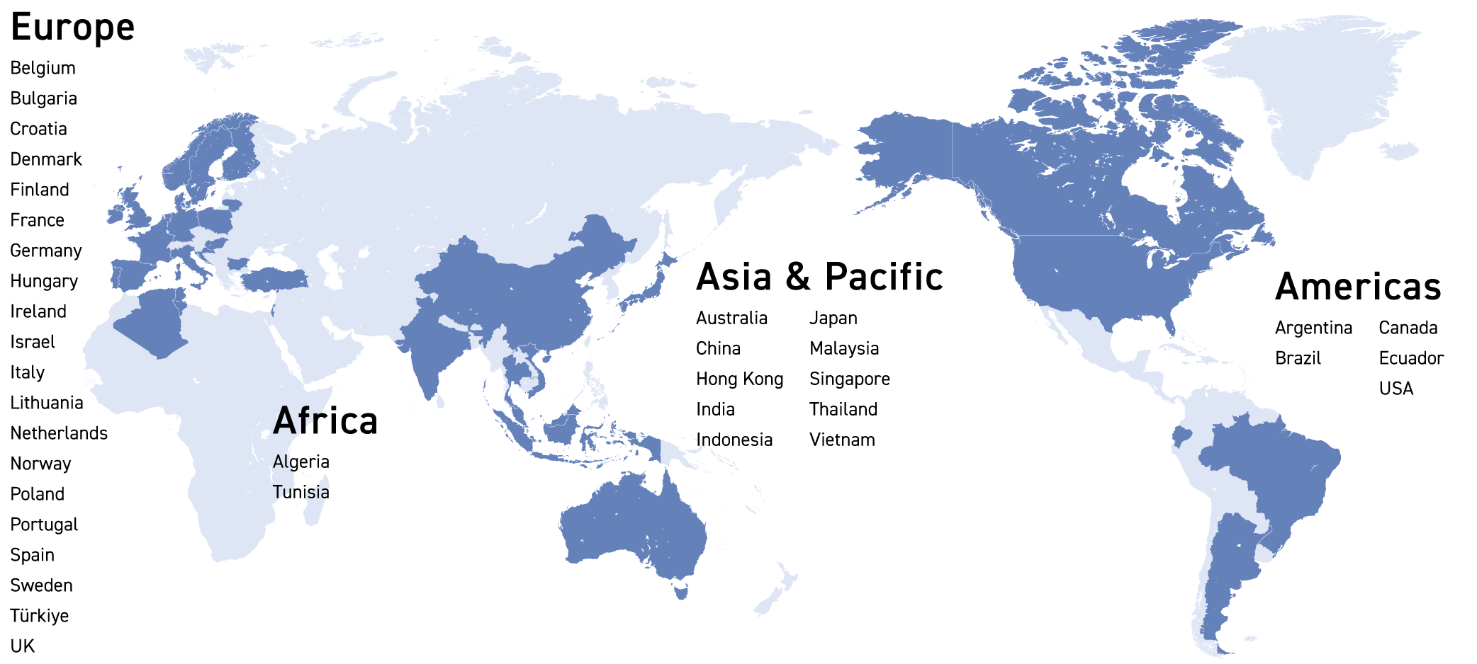 Main overseas network