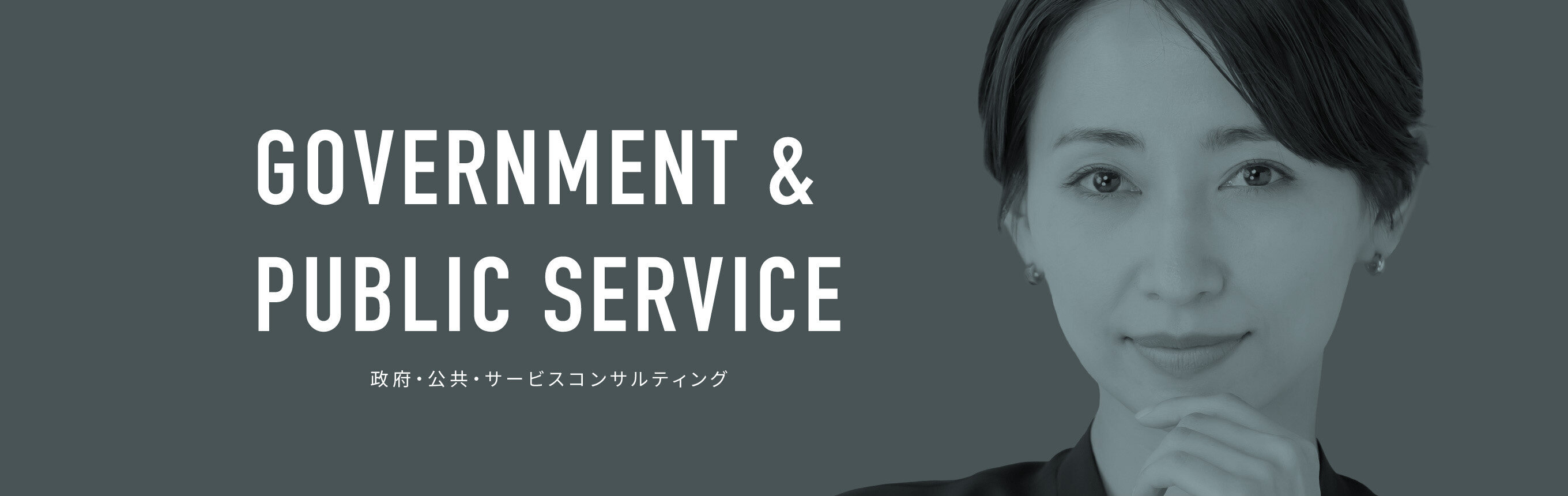 GOVERNMENT ＆ PUBLIC SERVICE CONSULTING 政府・公共・サービスコンサルティング