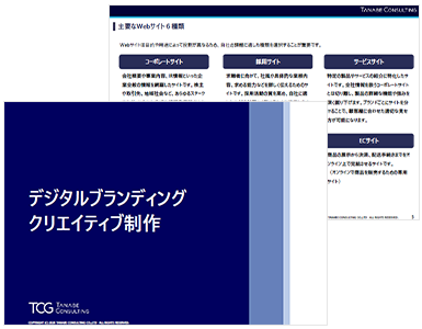 デジタルブランディングクリエイティブ制作<br>サービス資料
