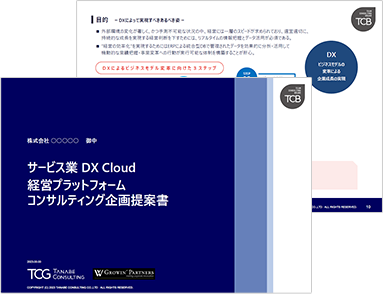 サービス業DX Cloud 経営 プラットフォームコンサルティング サービス資料