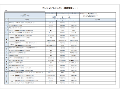 デシジョンマネジメント 課題整理シート