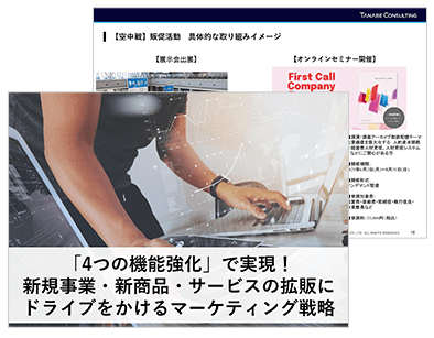 「4つの機能強化」で実現！新規事業・新商品・サービスの拡販にドライブをかけるマーケティング戦略