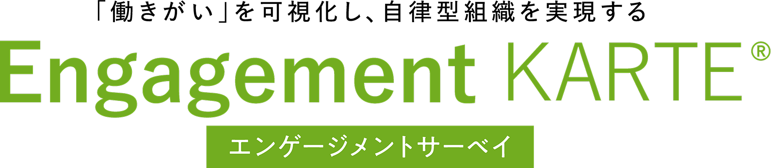 Engagement KARTE エンゲージメントサーベイ
