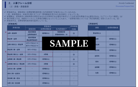 実態調査&分析：人事制度に関する現状分析サンプル画像①