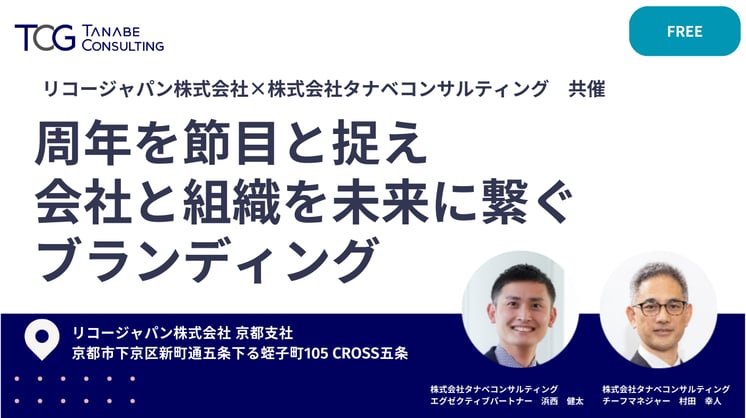 周年を節目と捉え会社と組織を未来に繋ぐブランディング
