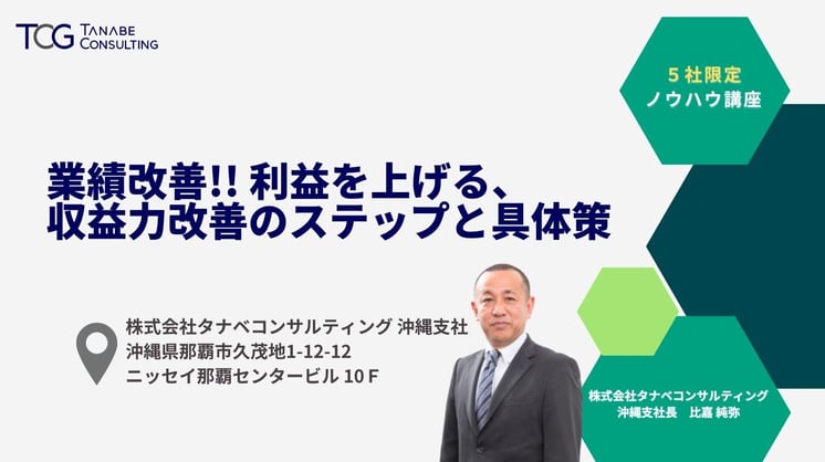 業績改善!! 利益を上げる、収益力改善のステップと具体策
