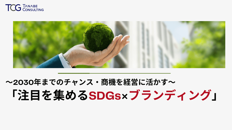 取り組むなら今！2030年までのチャンス・商機を経営に活かす～注目を集める「SDGs×ブランディング」