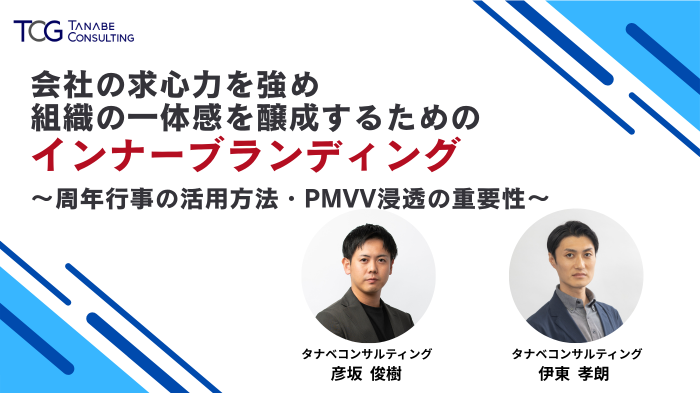会社の求心力を強め組織の一体感を醸成するためのインナーブランディング ～周年行事の活用方法・PMVV浸透の重要性～