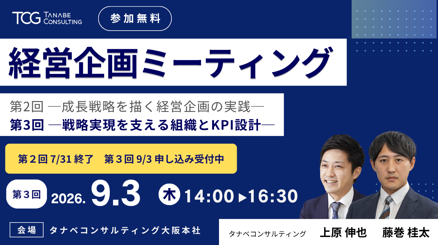 経営企画ミーティング第3回 ─戦略実現を支える組織とKPI設計─