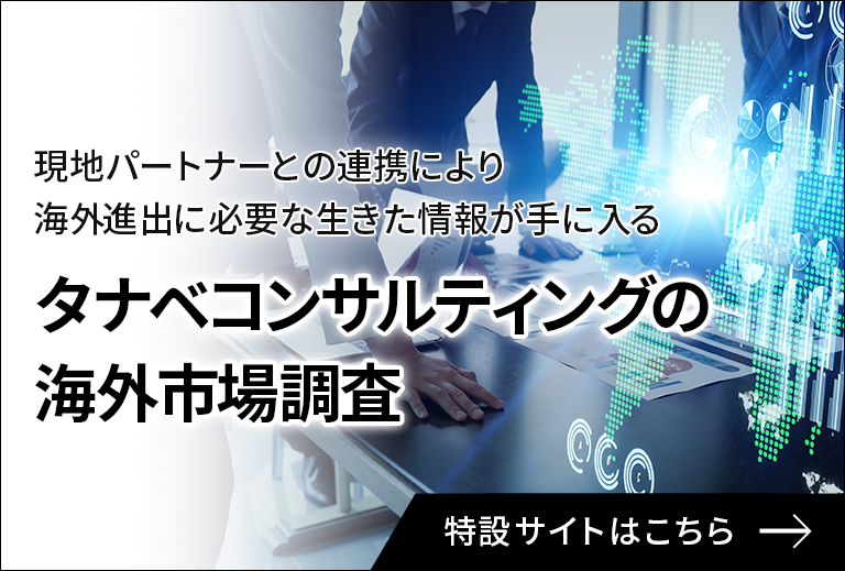 タナベコンサルティングの海外市場調査