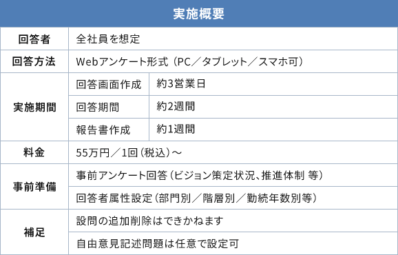 ビジョン実装サーベイの実施概要