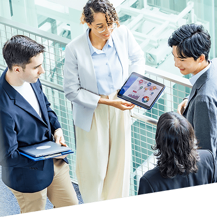 Group of business people discussing business